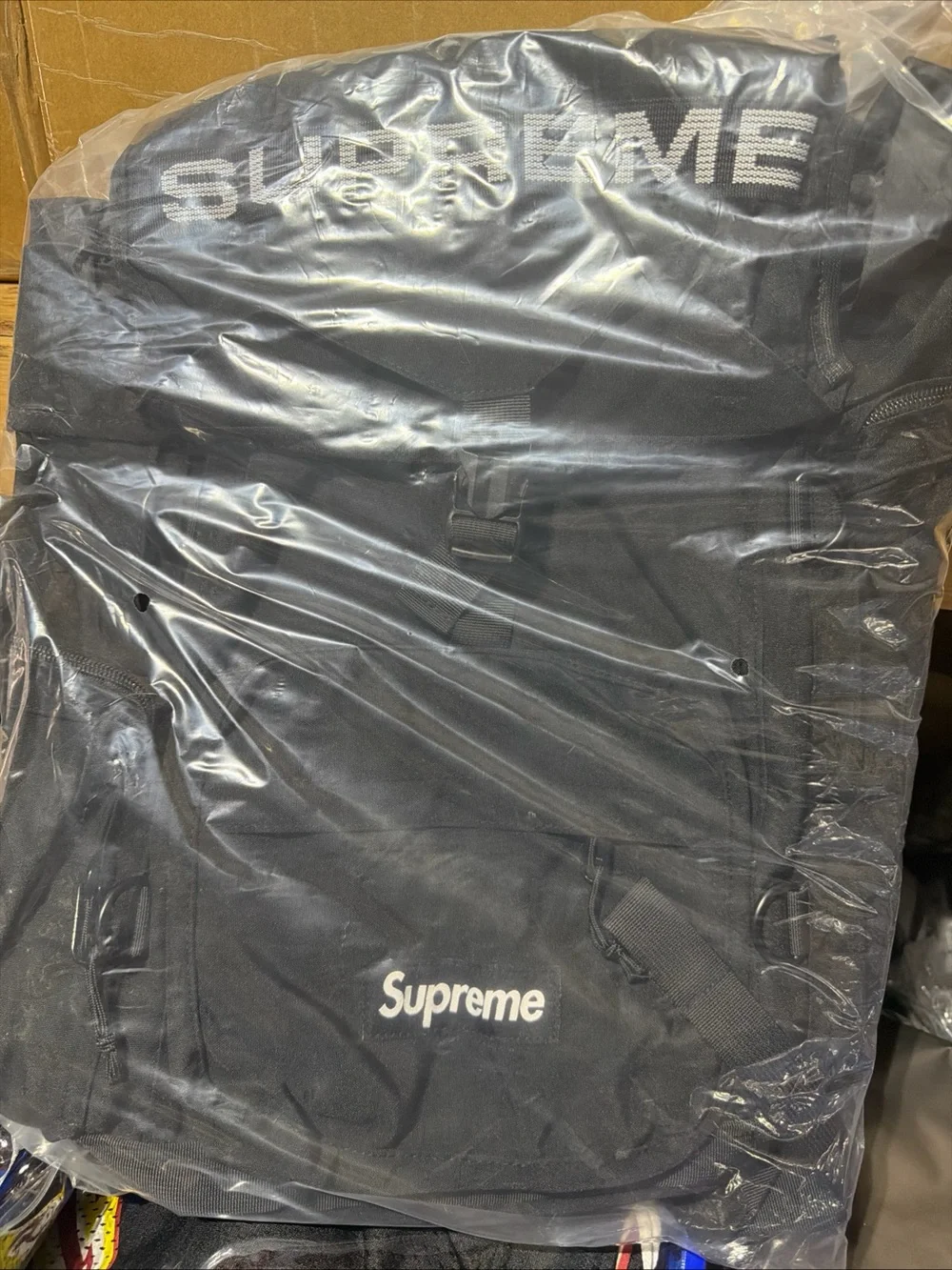 Supreme Black Tactical Field Backpack - Men's